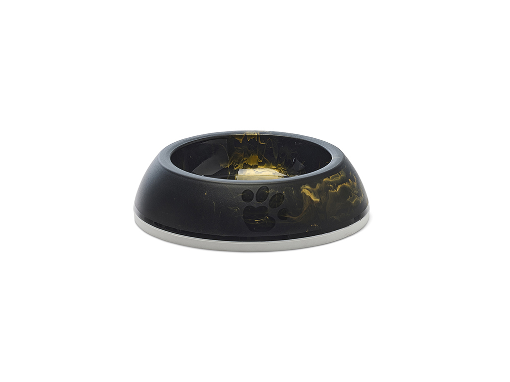 Delice Cat Marble black gold bowl - 0.2 L