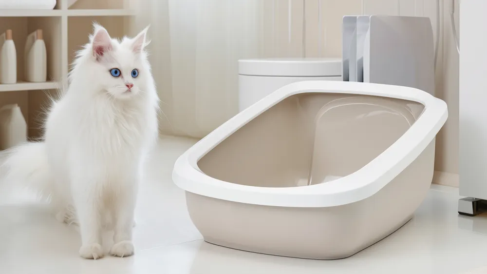 Aseo Jumbo Litter Tray Savic Aseo Jumbo open litter tray with high sides.