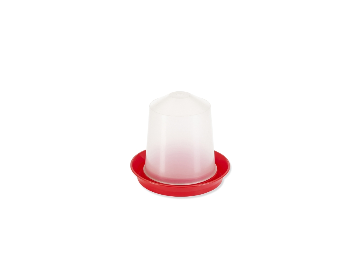Aviary Drinker 1 L – Practical Poultry Water Dispenser Savic Aviary Drinker 1 L – red and white plastic poultry water dispenser for ground use.