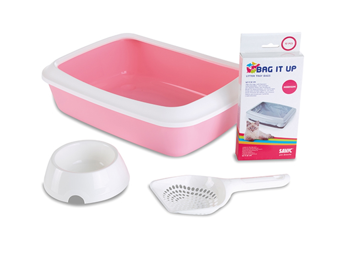 Iriz starter kit litter tray - pink Iriz starter kit litter tray - pink