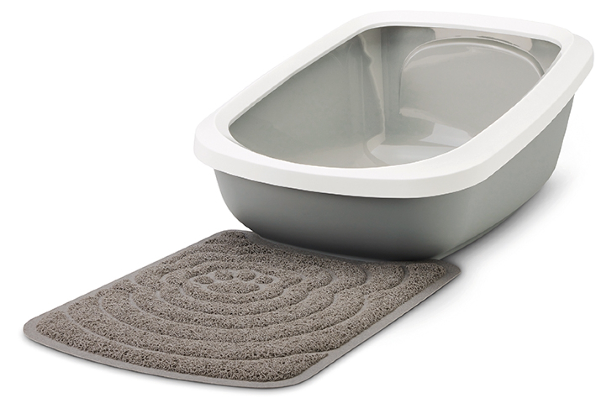 Savic Litter Tray Mat in grey – PVC mat Aseo Jumbo litter box