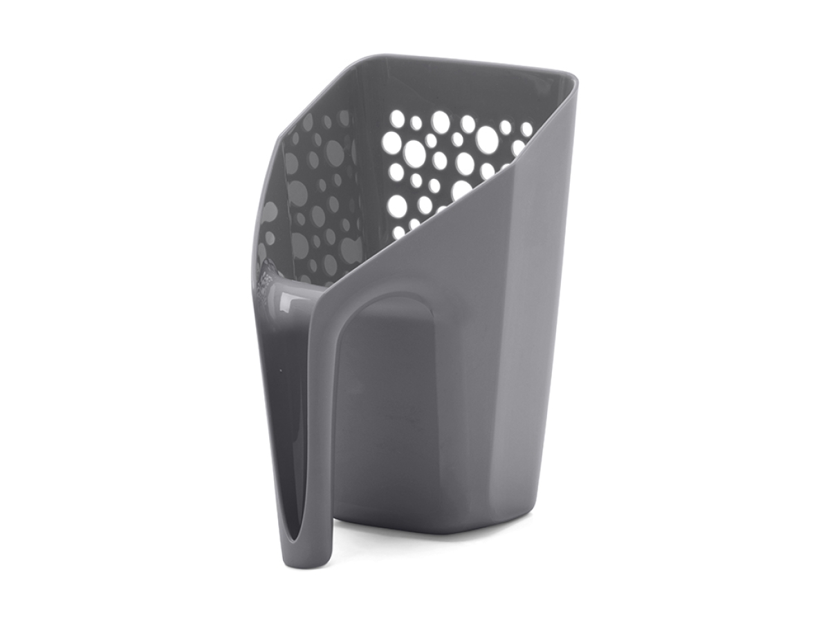 Sift Buddy Cool Grey large grey cat litter scoop with fine mesh for clumping litter