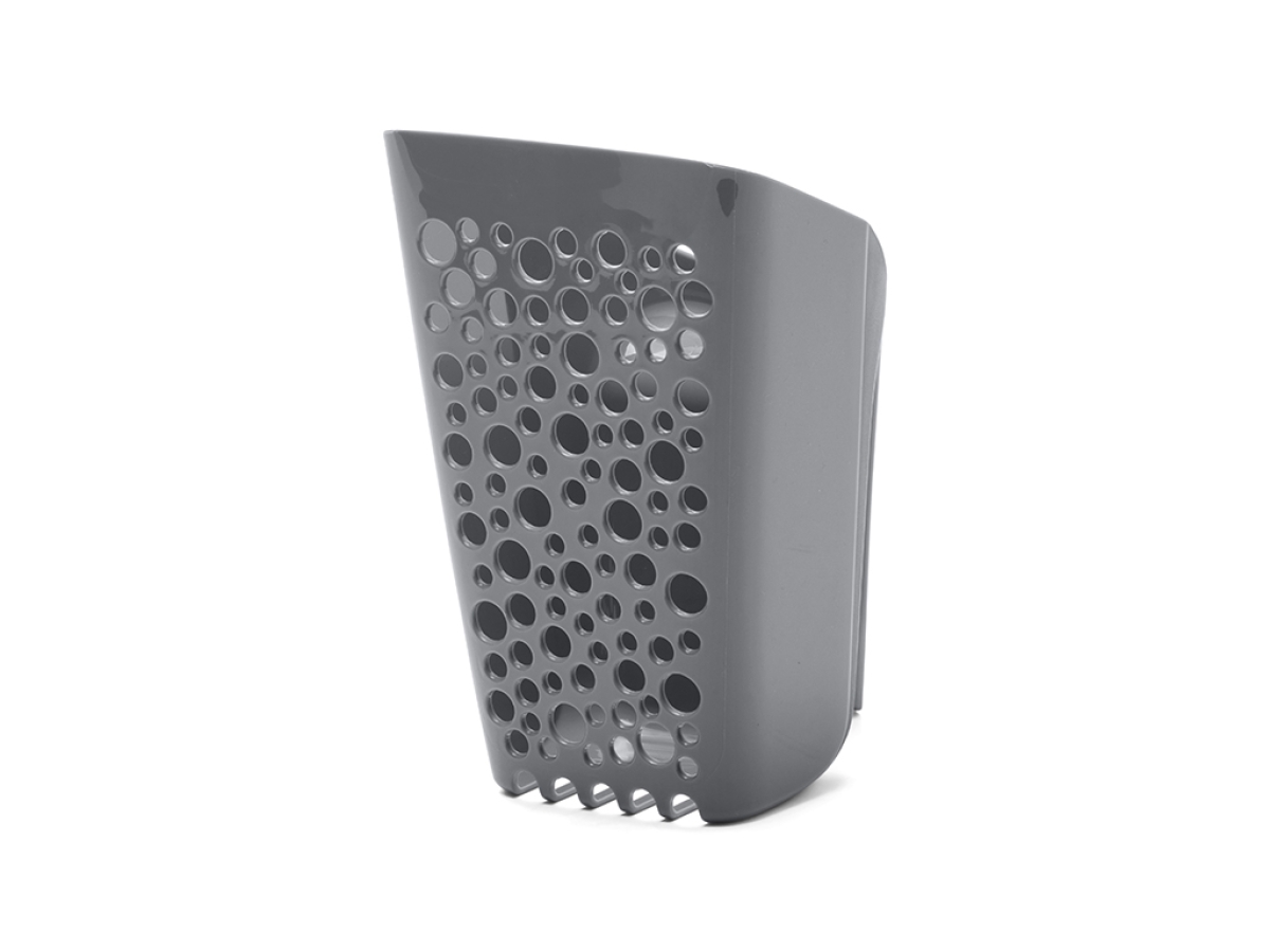 Sift Buddy Cool Grey large grey cat litter scoop with fine mesh for clumping litter