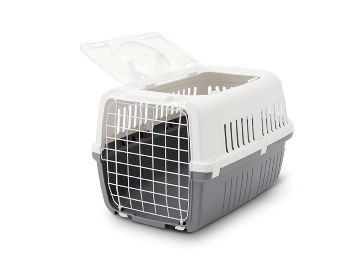 Zephos 2 open pet carrier - grey
