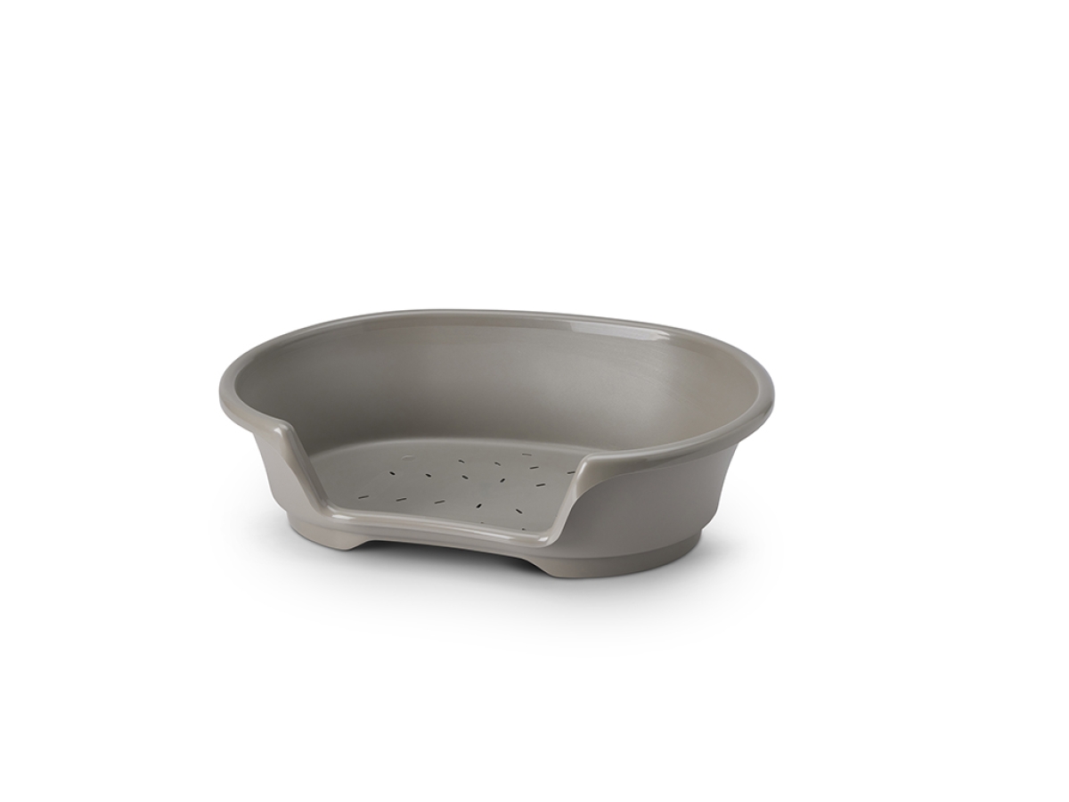 Cosy 55 cm plastic bed - warm grey