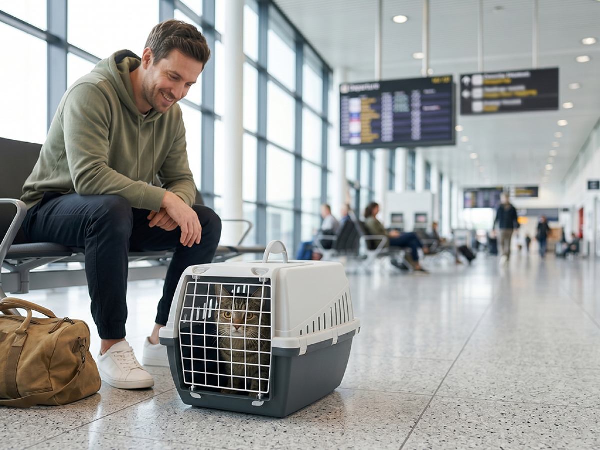 Savic Trotter 2: rigid pet carrier for cats and small dogs up to 7 kg. IATA compatible. Coated wire door, ventilation slots. 56 × 37.5 × 33 cm. Anthracite.