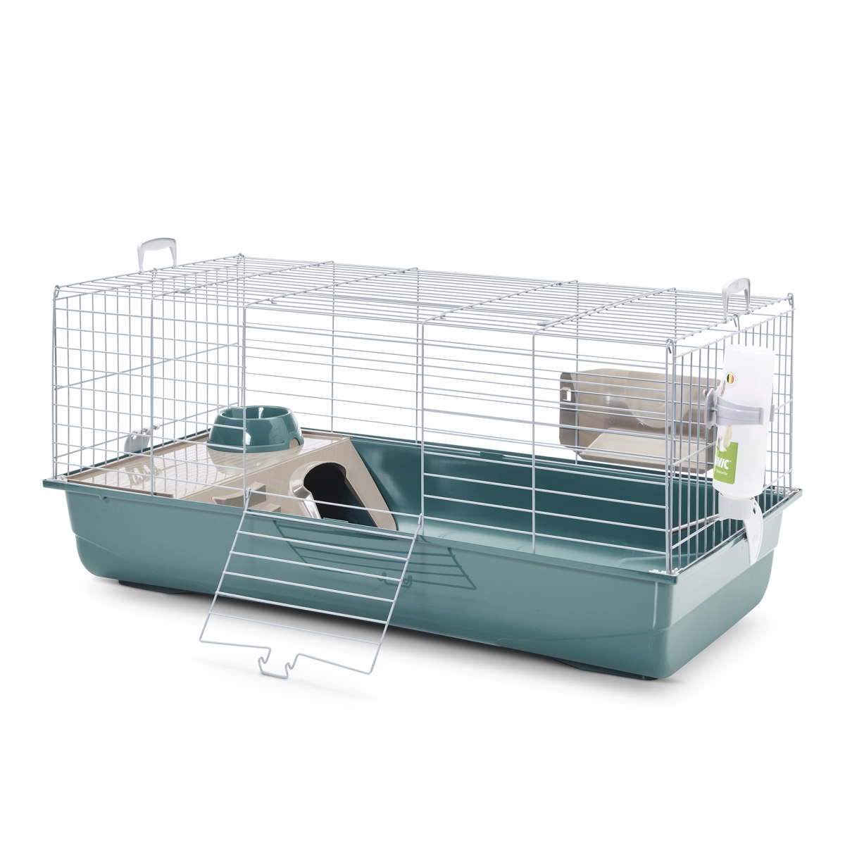 Nero 3 De Luxe small animal cage - Nordic green