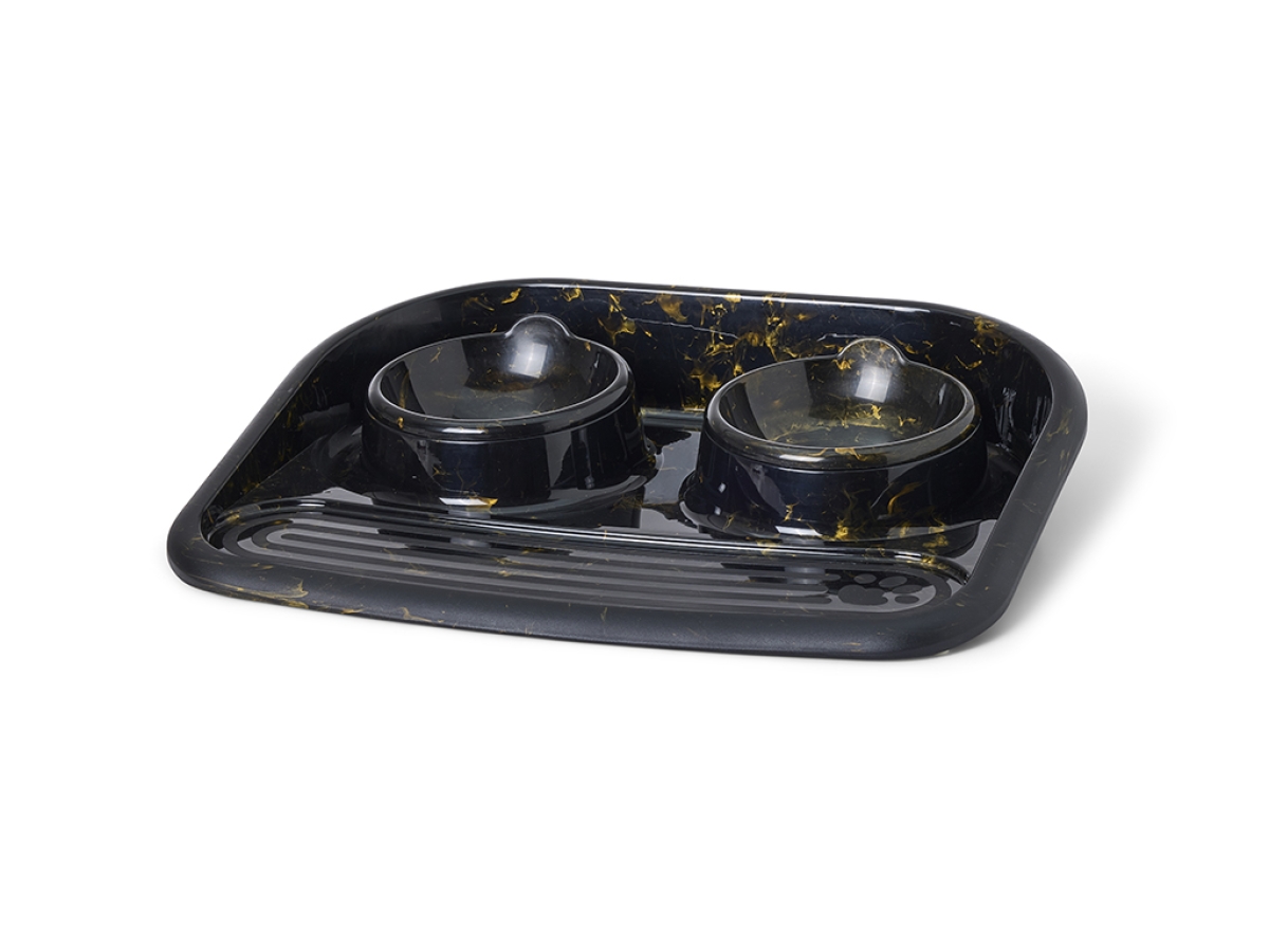 Butler Marble – Luxurious Food Serving Tray for Cats &amp; Small Dogs