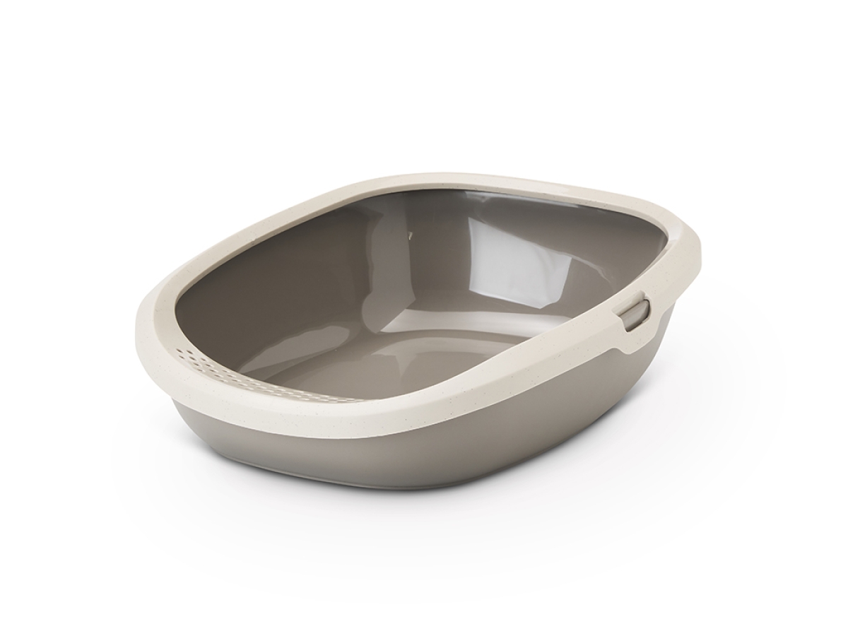 Gizmo medium litter tray - Happy Planet warm grey