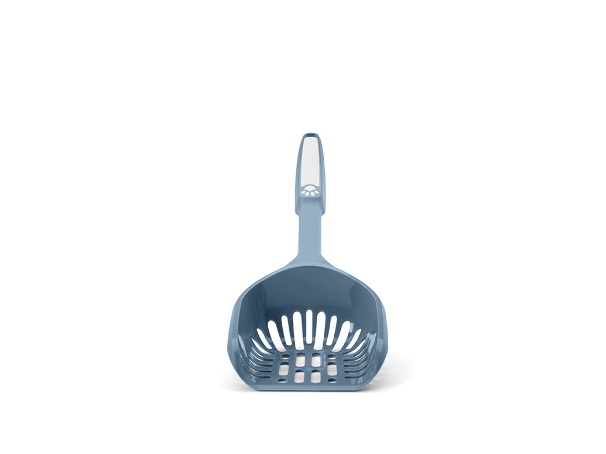 2049_3 Mega-Loo Cat Litter Scoop in Bluestone | Ergonomic and Efficient Cleaning