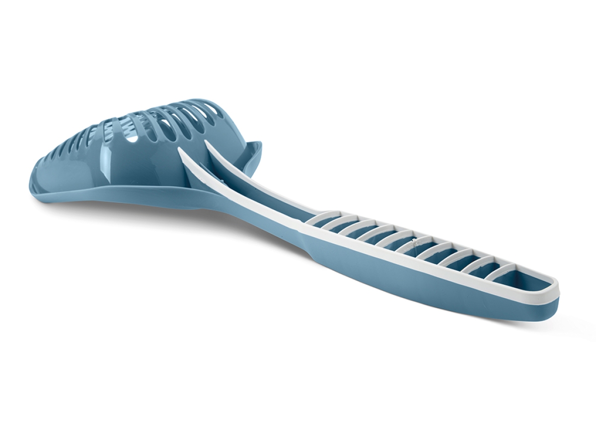 2049_5 Mega-Loo Cat Litter Scoop in Bluestone | Ergonomic and Efficient Cleaning