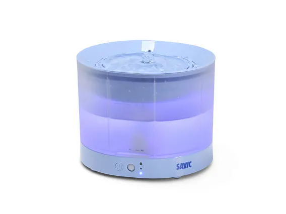 Savic Sensa Water Fountain Blue with translucent water reservoir and LED indicators
