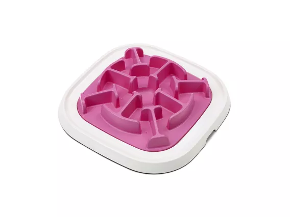 Pet Enigma slow feeder for cats and dogs, designed to slow down eating, reduce bloating, and provide mental stimulation.
