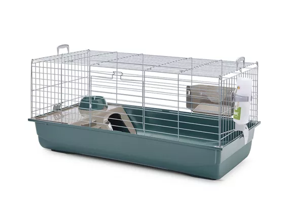 Nero 3 De Luxe small animal cage - Nordic green