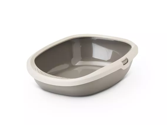 Gizmo large litter tray - Happy Planet warm grey